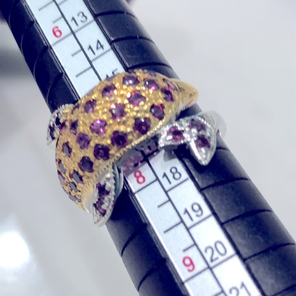 Garnet & 14K Gold Plated - Picture 3 of 7